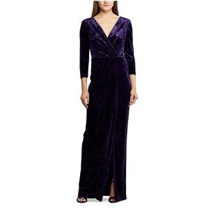 Lauren Ralph Lauren Floor-Length Velvet Dress 2